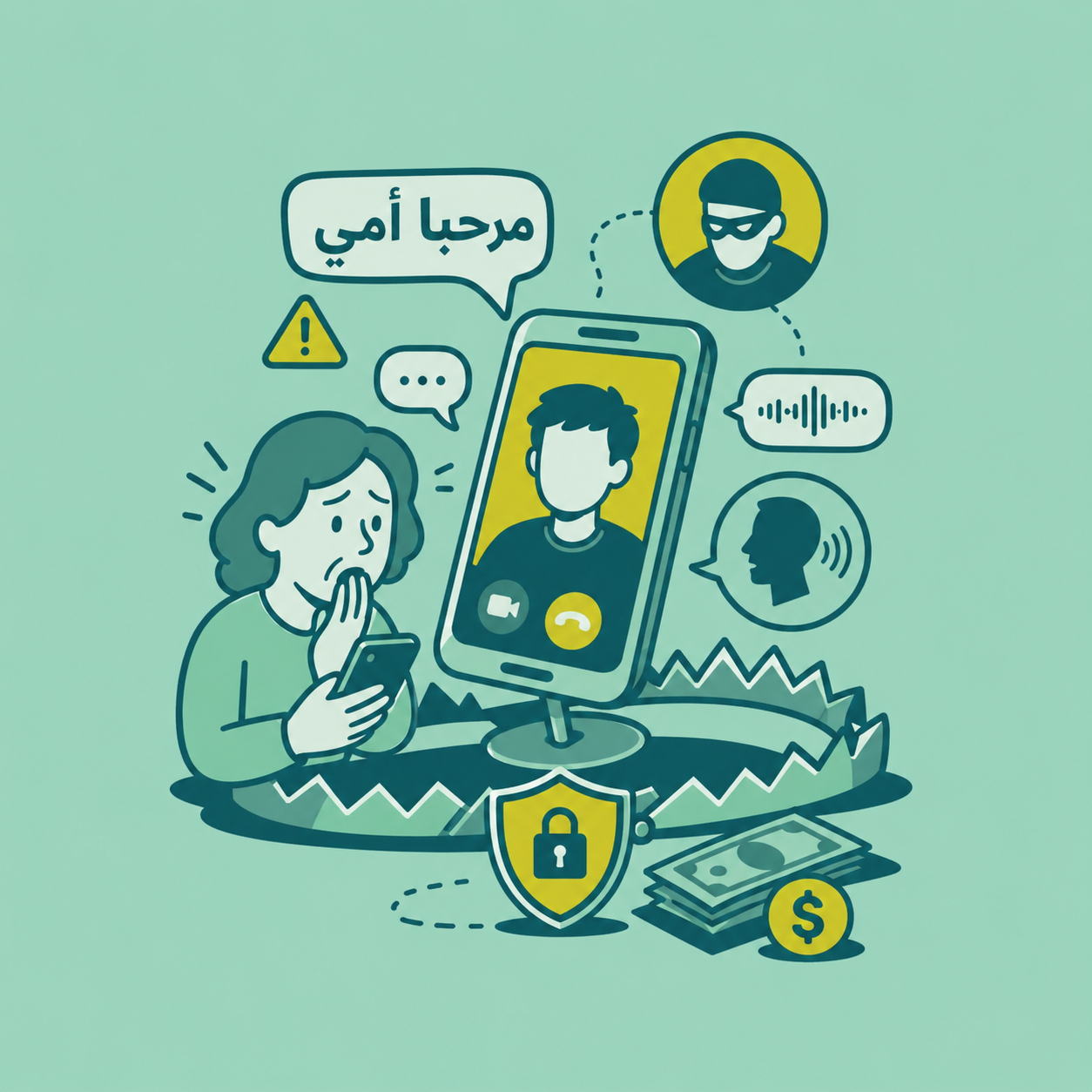 قصة أشهر عملية احتيال إلكتروني بدأت برسالة "مرحبًا أمي"